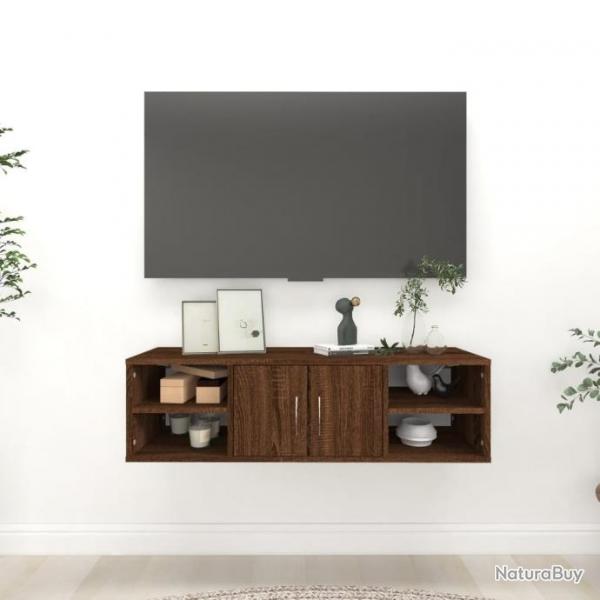 tagre d'angle murale Chne marron 102x30x29cm Bois ingnierie