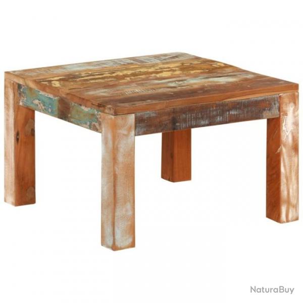 Table basse 55x55x35 cm Bois de rcupration massif