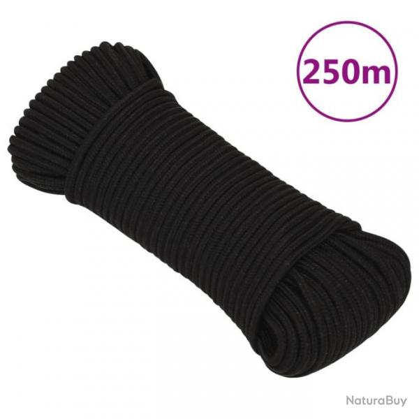 Corde de travail Noir 4 mm 250 m Polyester