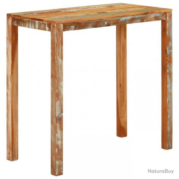 Table de bar 112x55x108 cm Bois massif de rcupration