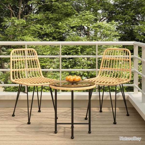 salle  manger de jardin 3 pcs Rsine tresse