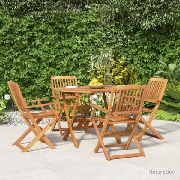 salle  manger de jardin 5 pcs Bois d'acacia solide