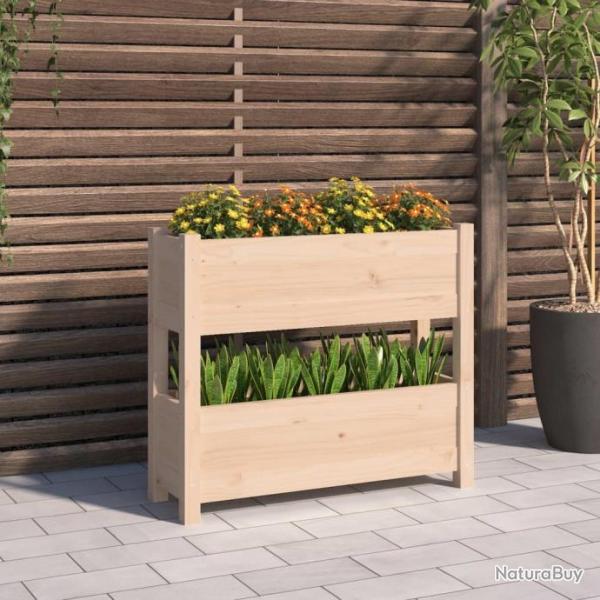 Jardinire 77x25x66 cm Bois massif de pin