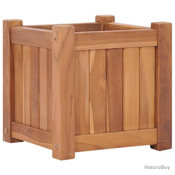 Jardinire lit surlev plantes fleurs jardin 30 x 30 x 30 cm bois de teck solide 02_0000924