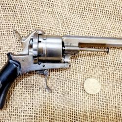 Revolver velodog fabrication liégeoise fonctionnelle simple double cartouche à broche lefaucheux