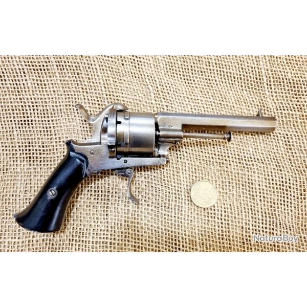 Revolver velodog fabrication ligeoise fonctionnelle simple double cartouche  broche lefaucheux