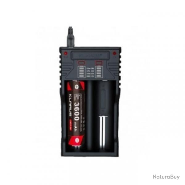 Chargeur pour 2 batteries rechargeables- Klarus