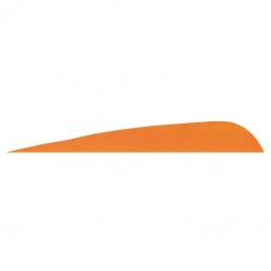 GATEWAY - Plumes naturelles parabolique 4" LH Unie ORANGE