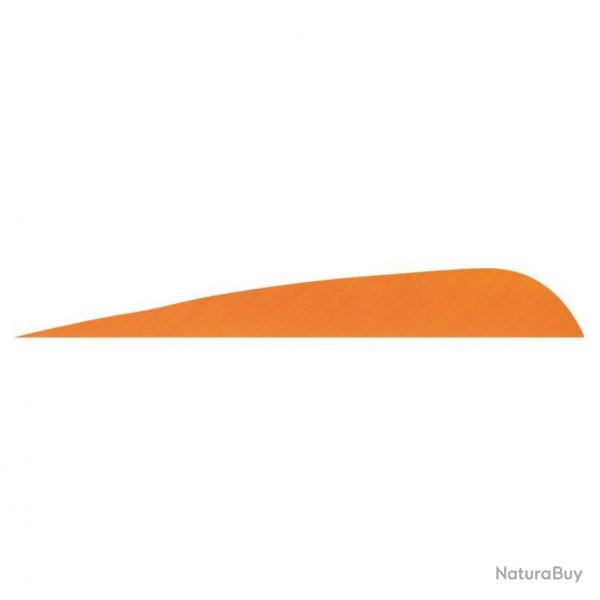 GATEWAY - Plumes naturelles parabolique 4" LH Unie ORANGE