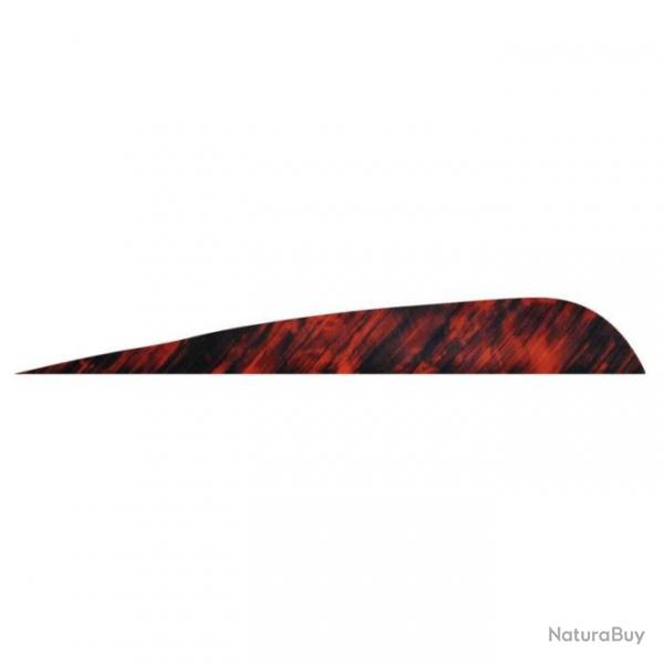 GATEWAY - Plumes naturelles parabolique 4" RH TRE TRE ROUGE