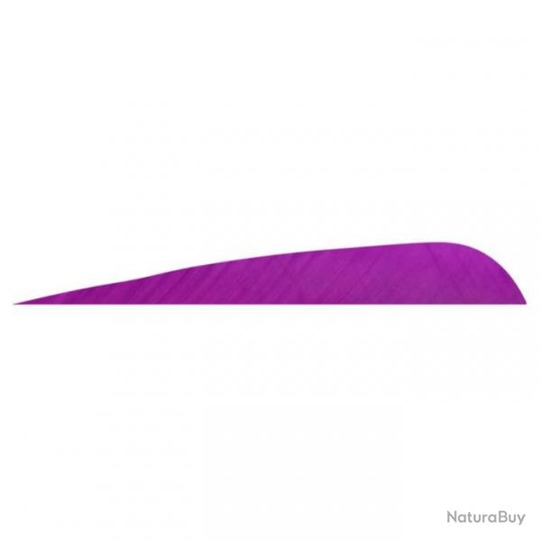 GATEWAY - Plumes naturelles parabolique 5" RH Unie VIOLET