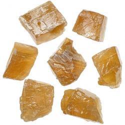Pierres brutes calcite miel - 4 à 6 cm - Lot de 2