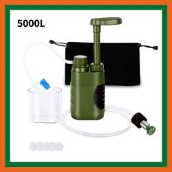 Kit de filtration de l'eau - Filtre à eau 5000L - Randonnée, camping - Survie - Livraison rapide