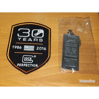 Patch Et Porte-clé GLOCK USA Anniversaire 30 Ans  Séries Limitées  1986 2016 Rares Ecusson Collect Item 10386371
