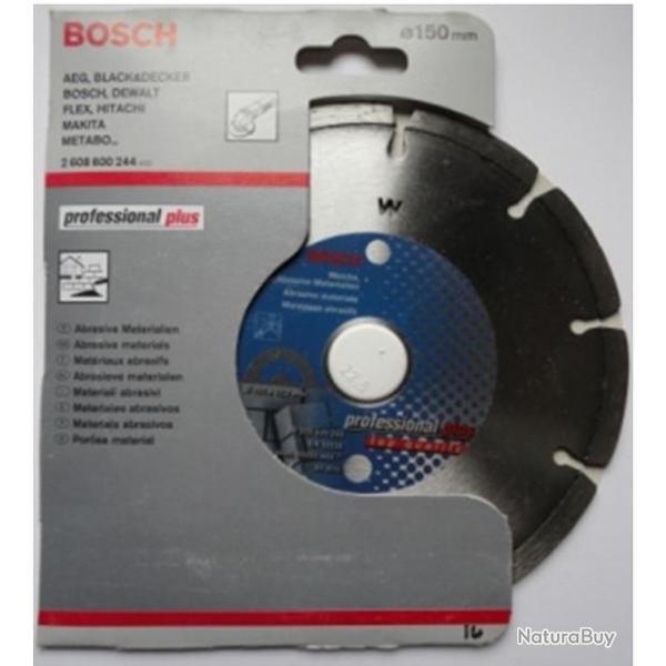 Disque  trononner 150mm diamant Bosch Professional Ref 2608600244