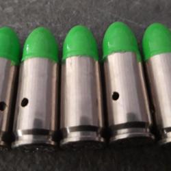 Inédit -10 Cartouches 9mm neutralisées étuis Nickelés spécial ZOMBIES pour collection/manipulation