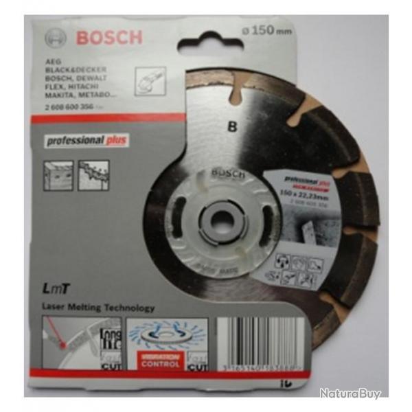 Disque  trononner 150mm diamant Bosch Professional Ref 2608600356