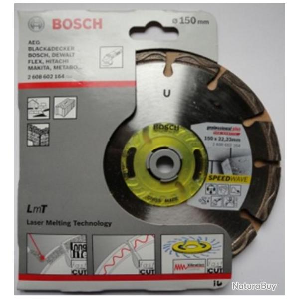 Disque  trononner 150mm diamant Bosch Professional Ref 2608602164