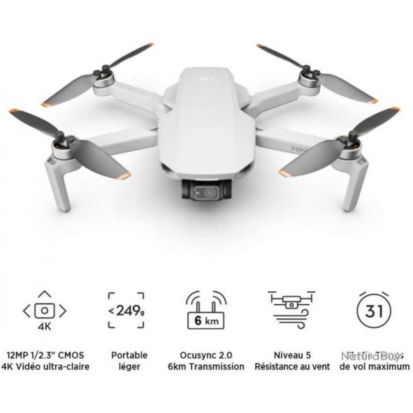 Drone 4K HD - Porte 10 km - 4000 d'altitude - Autonomie 31 mn -- Livraison gratuite et rapide