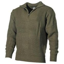 PULL CAMIONNEUR OLIVE