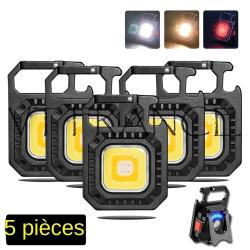 Porte Cle LED COB Multifonction, Modele: D