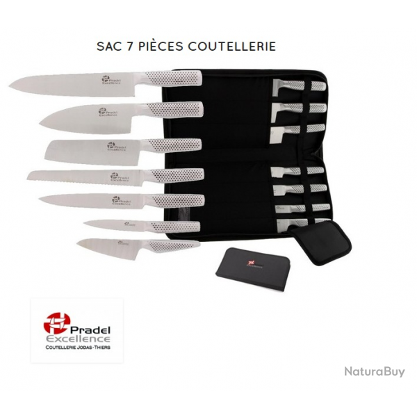 ***SAC 7 PICES COUTELLERIE PRADEL EXCELLENCE THIERS FRANCE m