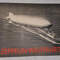 Allemagne 1936 : album photo de Zeppelin, tour du monde. Fabricant de cigarettes Greiling, Dresde.