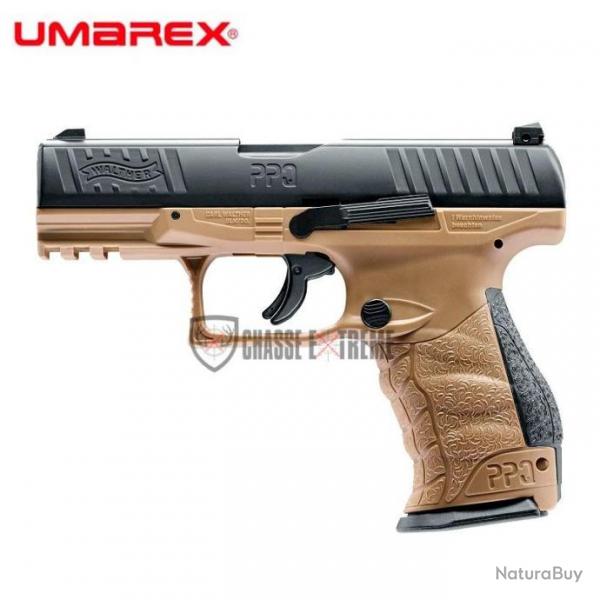 Pistolet UMAREX Walther Ppq M2 T4e Fde Cal 43