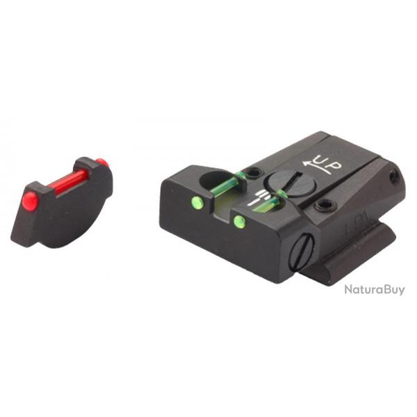Hausse LPA RUGER P90 Fibre Optique + Guidon - TTF91RU