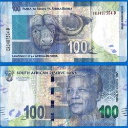 Afrique Du Sud 100 Rand 2015 Billet Nelson Mandela Animal Buffle Rands