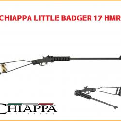 Carabine 17 HMR pliante CHIAPPA Little Badger monocoup