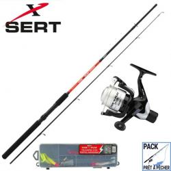 Kit Prêt à Pécher Sert Spincast 2102 + 201RD + Box