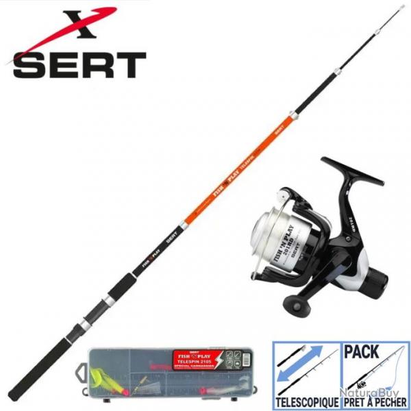 Kit Prt  Pcher Sert Fish N Play Telespin 2105 + 201RD + Box