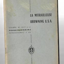 Instruction la Mitrailleuse Browning USA Calibre .50