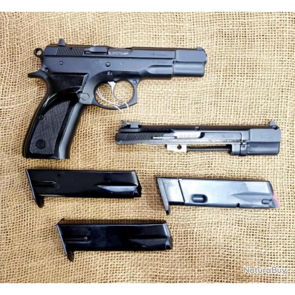 Pistolet cz 75 B 75 B  9x19 + conversion kadet cz calibre 22 lr tat top 2 armes pour le prix de une