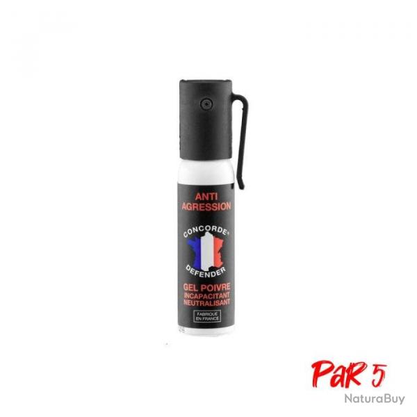 Arosol gel poivre Concorde defender Anti-agression 25 ml / Par 1 - 25 ml / Par 5