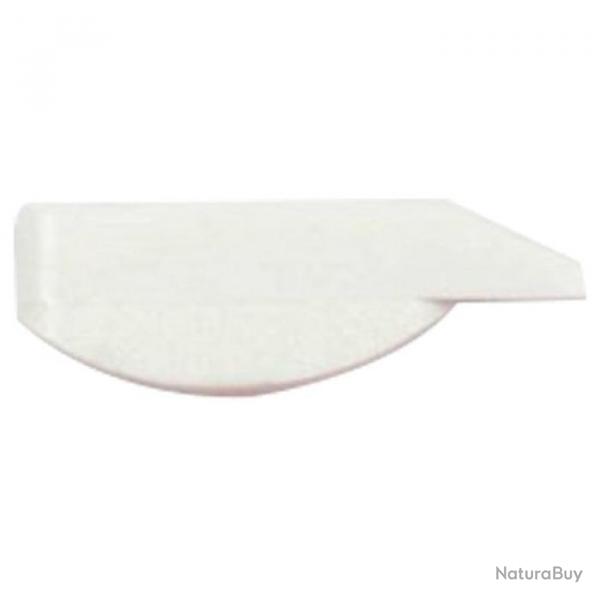 Guidon rectangulaire Cor Caroli lumineux base arrondie - Blanc