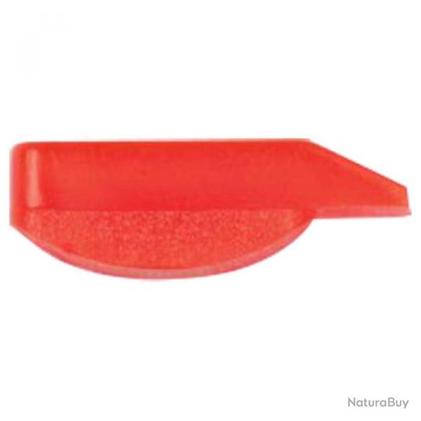 Guidon rectangulaire Cor Caroli lumineux base arrondie - Rouge