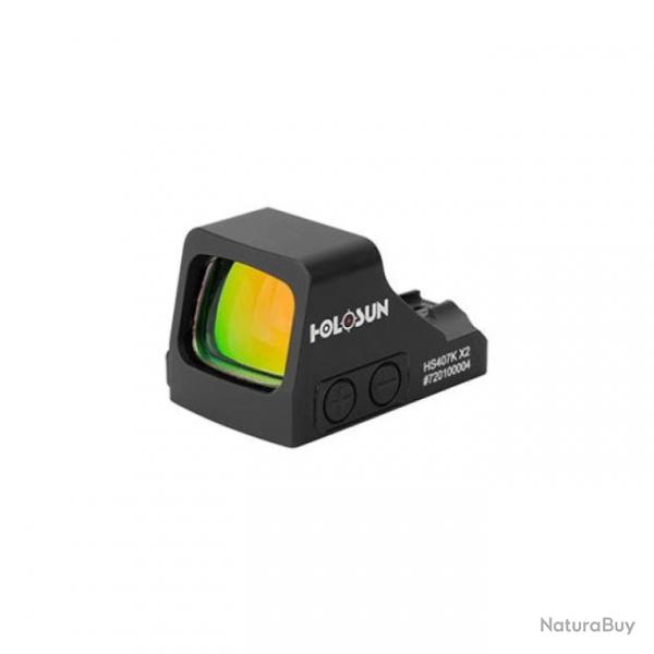 Viseur point rouge Holosun Reflex 407K X2 - Dot 6 MOA - rticule rouge - 1x