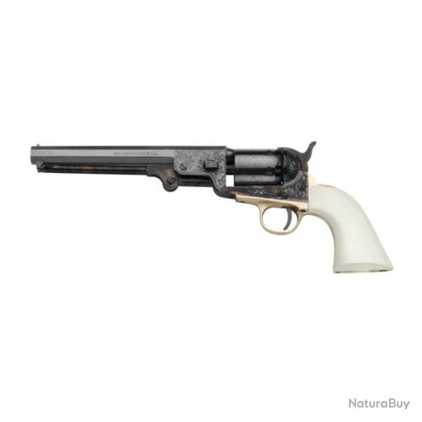 Rplique revolver Pietta 1851 Navy Yank Acier de luxe crosse ivoirine Cal. 36 PN - 36