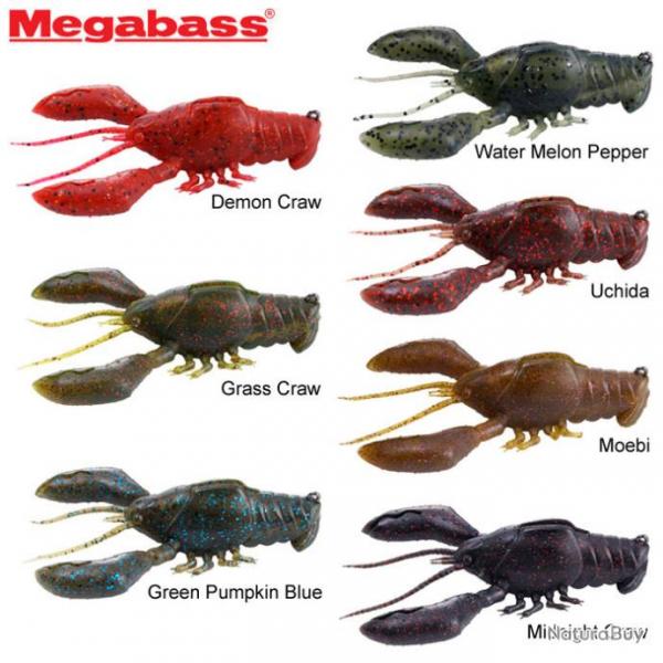 Leurre Megabass Sleeper Craw 3 5/8 Demon Craw