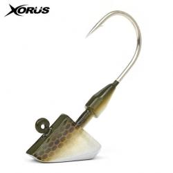 Tête Plombée Xorus Big Fish Radical Mat Lançon 7g Hameçon 3/0