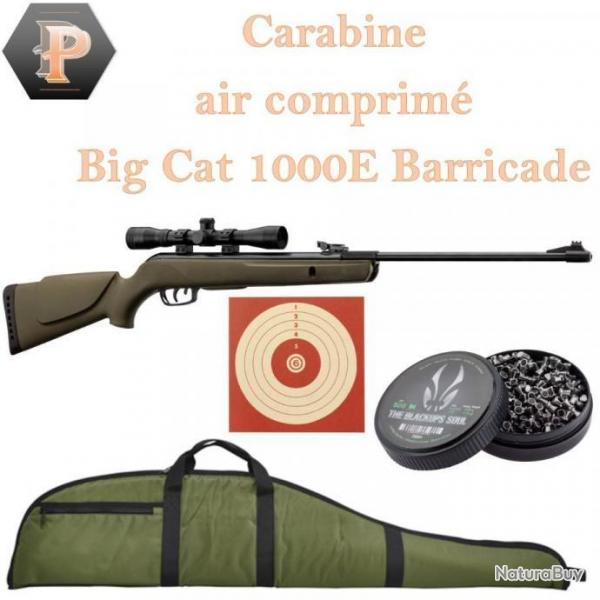 Carabine Gamo Barricade 19.9Joules avec lunette 4x32 + 500 plombs + 100 cibles + fourreau Promo!