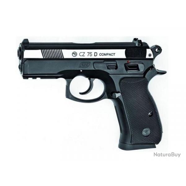 ASG - PISTOLET GNB CZ 75D COMPACT BICOLORE 4.5 CO2-BBS