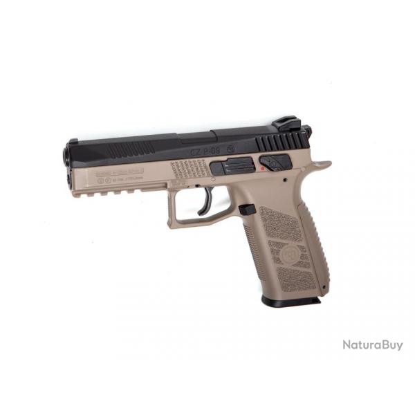 ASG - PISTOLET GBB CZ P-09 DT FDE 4.5 CO2- PLOMB OU BBS