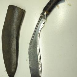 Ancien couteau de chasse ethnique-Kukri- Népal