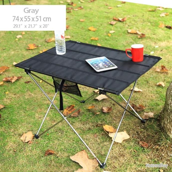 Table Pliante Portable en Aluminium Pique-Nique Camping Pêche Randonnée  Pratique Haute Qualité - Tables (10397613)