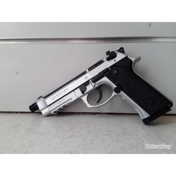 9619  PISTOLET AIRSOFT BERETTA M9A3FM BBS 6MM CO2 1,3JOULES INOX NEUF