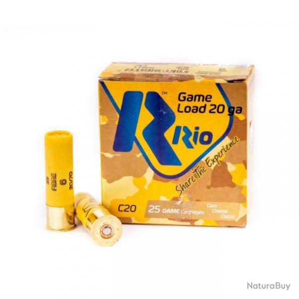 Cartouches Rio Game Load 25 BG Cal. 20 70 x 25 Par 1