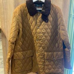 OXFORD BLUE VESTE QUILTED WAX